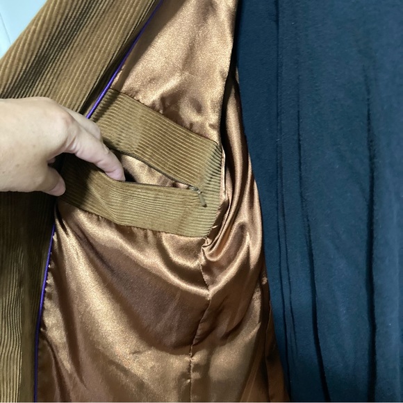 Brown Corduroy Suit Blazer Jacket Coat Brown G-III Apparel Men's XL - Picture 14 of 15